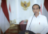 Tangkapan layar video ketika Presiden Jokowi memberikan pernyataan tentang serangan bom bunuh diri di Gereja Katedral Makassar, Minggu (28/3/2021). (Suryakepri.com)