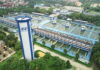 Instalasi Pengolahan Air (IPA) Aetra Air Jakarta dengan kapasitas produksi 10.500 liter/detik dengan area pelayanan sebagian Jakarta Pusat, sebagian Jakarta Utara dan seluruh Jakarta Timur. (Moya Group)