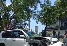 Kecelakaan maut di jalan depan Ruko Grand Niaga Mas Batam Center, Minggu (18/4/2021)