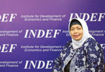 Direktur Institute for Development of Economics and Finance (Indef), Enny Sri Hartati.
