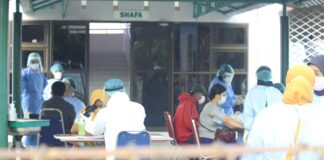 Foto penanganan covid-19 di sarama haji batam