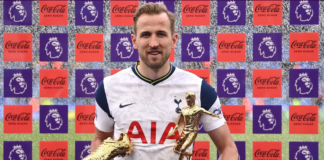 Striker Tottenham Hotspur Harry Kane menjadi pencetak gol terbanyak atau top skor Liga Inggris 2020/21 dengan catatan 23 gol. (foto dari Premierleague.com)
