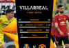 Villareal memimpin 1-0 atas Manchester United