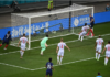 Striker Prancis Karim Benzema menanduk bola umpanAntoine Griezmann untuk Prancis memimpin 2-1 atas swiss di babak kedua 16 Besar EURO 2020 di Stadion Arena Nationala, Bucharest, Romania, Senin (28/6/2021) atau Selasa dinihari waktu Indonesia. (UEFA.com)