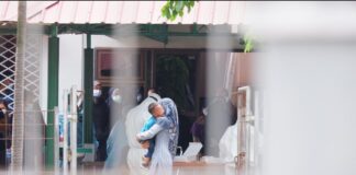 Foto pasien OTG di Asrama haji Batam Center