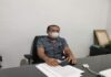 Foto Plt Sekretaris Disperindagkop Natuna, Ahmad Lianda saat dikonfirmasi di ruang kerjanya, Kantor Disperindagkop Natuna, Kamis (15/7/2021)