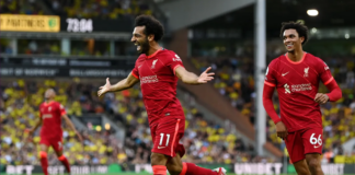 Mohamed Salah menjadi pemain pertama dalam sejarah Liga Premier Inggris yang selalu mencetak gol pada pekan pertama liga selama lima musim berturut-turut.(Foto dari Premierleague.com)