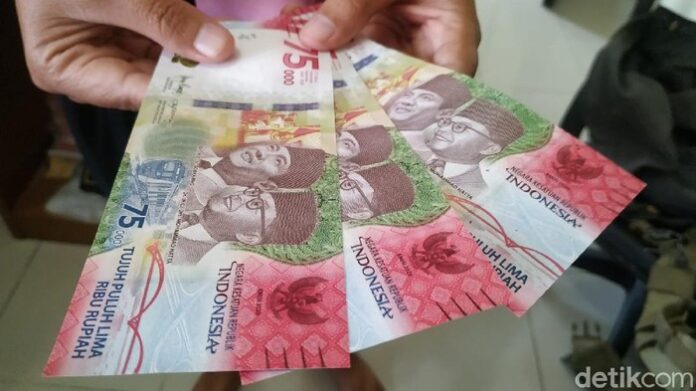 Uang pecahan Rp 75 ribu