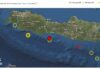 Gempa Bumi M4.8 mengguncang wilayah selatan Pulau Jawa, Senin (9/8/2021). Gambar: EMSC