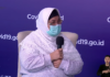 Ketua Pokja Infeksi PDPI Dr. dr. Erlina Burhan, M.Sc, Sp.P(K) dalam dialog bersama Badan Nasional Penanggulangan Bencana (BNPB) bertajuk Waspada Mutasi Virus Dengan Protokol Kesehatan pada Kamis (30/09/21). (Dok : Youtube BNPB Indonesia via RRI.co.id)