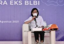 Foto: Menteri Keuangan Sri Mulyani di acara Penguasaan Aset Eks BLBI oleh Satgas BLBI (Tangkapan Layar Youtube Kemenkeu RI)