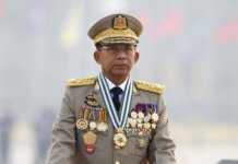 Pemimpin junta militer Myanmar, Jenderal Min Aung Hlaing (dok. AP Photo/Associated Press)