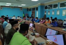 Rakor Pembentukan Panitia Hari Ulang Tahun (HUT) Kabupaten Natuna, bertempat di Ruang Rapat Lantai 2 Kantor Bupati Natuna, 06/10/2021.
