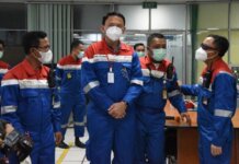 Komisaris Utama Pertamina, Basuki Tjahaja Purnama (BTP) atau Ahok melakukan kunjungan kerja ke PT Kilang Pertamina Internasional (PT KPI) Unit Dumai, Selasa (14/9/2021).