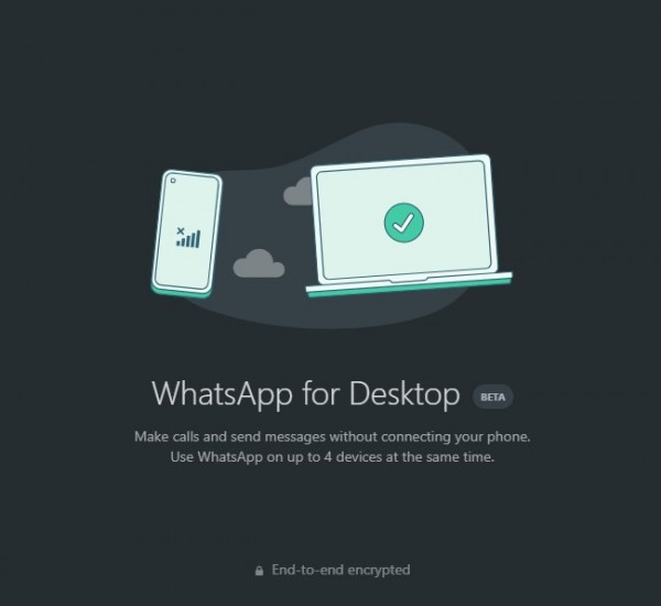 WhatsApp meluncurkan fitur baru yang memungkinkan aplikasi itu bisa tetap digunakan di perangkat lain, komputer/laptop, ketika ponselnya sedang offline.(Gambar dari GSM Arena)