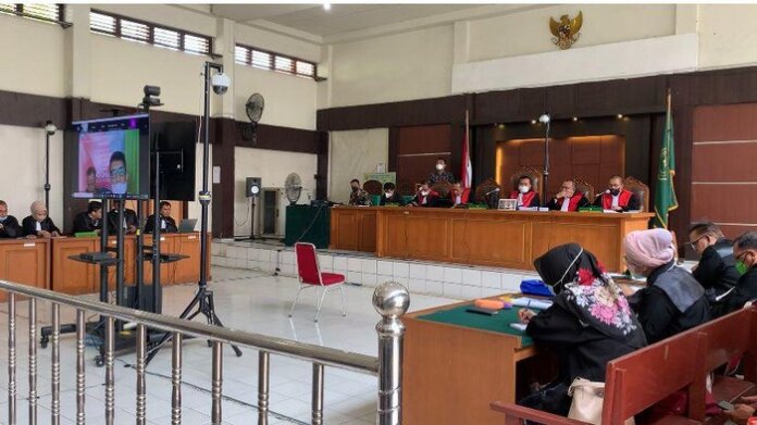 Foto: Sidang putusan kasus korupsi Masjid Sriwijaya (Syahbana-detikcom)