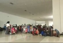 Foto Suasana penumpang dari luar negeri di Bandara Soekarno-Hatta, Kota Tangerang, Sabtu (20/12/2021).((istimewa))