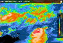  Update Peringatan Dini Cuaca Nusa Tenggara Timur tgl. 30 Desember 2021 pkl.04.00 WITA masih berpotensi terjadi Hujan Sedang -Lebat yang dapat disertai Petir/Kilat dan Angin kencang pada pkl. 04.30 WITA di wilayah Nusa Tenggara Timur (NTT), Kamis 30 Desember 2021. (BMKG)