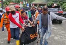Foto: Korban hilang terseret banjir Palembang ditemukan tewas 20 meter dari lokasi kejadian. (Dok. Istimewa)