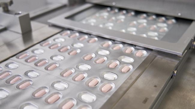 Paxlovid buatan Pfizer akan didatangkan ke Indonesia sebagai obat Covid-19 (Reuters/PFIZER)