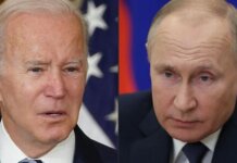 Presiden AS Joe Biden memperingatkan Presiden Rusia Vladimir Putin untuk tidak bergerak ke wilayah NATO. (AFP/MIKHAIL METZEL).