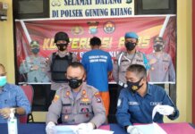 pelaku pencurian motor di Dermaga Pasar Kawal Jl. Wisata bahari RT 002 / RW 002 Kel. Kawal, Gunung Kijang dibekuk jajaran Polsek Kijang, pada Selasa (12/4/2022).