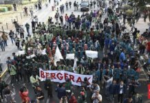Ilustrasi demo mahasiswa di Jakarta (CNN Indonesia/Andry Novelino)