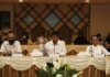 Wali Kota yang juga Kepala BP Batam, Muhammad Rudi memimpin langsung rapat koordinasi bersama Forkopimda di Balairung Sari, BP Batam, Selasa (21/6/2022).
