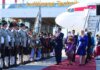 Presiden Joko Widodo, Ibu Negara Iriana, beserta rombongan tiba di Munich International Airport, Jerman, pada Minggu (26/6/2022)