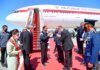 Presiden Joko Widodo (Jokowi), dan Ibu Negara Iriana tiba di Bandara Vnukovo II, Moskow, Rusia, Kamis (30/6/2022) sekitar pukul 11.00 waktu setempat