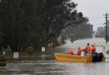 Situasi banjir di Sydney, Australia (Bianca De Marchi/AAP Image via AP)