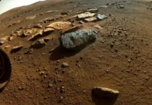 Batuan Vulkanik di Mars, Rochette. [NASA]