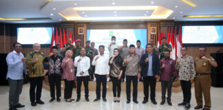 Wali Kota Batam, Muhammad Rudi menerima kunjungan rombongan Komite 1 DPD RI dalam rangka Pengawasan Pelaksanaan Program Reforma Agraria di Pemko Batam, Senin (26/9/2022).
