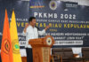 Wali Kota Batam, Muhammad Rudi memberkan motivasi kepada ratusan mahasiswa baru Universitas Riau Kepulauan (Unrika) Batam, Sabtu (24/09/2022).