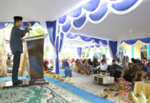 Wakil Wali Kota Batam, Amsakar Achmad menghadiri Peringatan Maulid Nabi 1444 H dan Santunan Anak Yatim di TPQ Husnul Khatimah Kampung Baru, Belakangpadang