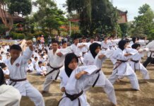 Ujian kenaikan Tingkat dan Latgab BKC Kota Batam Periode II Tahun 2022 di Padepokan Sasana Punggowo Nongsa Batam, Minggu 11 Oktober