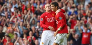 Rooney dan Ronaldo di MU dulu. Foto: Clive Brunskill/Getty Images