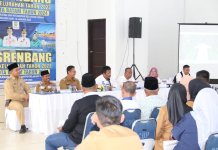 Wali Kota Batam, Muhammad Rudi hadir di Musrenbang tingkat Kelurahan Sekanak Raya dan Tanjung Sari, di Gedung Nasional Belakang Padang, Senin (16/1/2023)