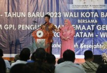 Wali Kota Batam, Muhammad Rudi hadir secara langsung pada acara Tahun Baru 2023 dan silaturahmi GPI se-Kota Batam. Turut juga hadir langsung Wakil Gubernur Kepri, Marlin Agustina.
