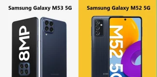 Samsung Galaxy M53 5G vs Galaxy M52 5G