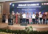 Wali Kota Batam Muhammad Rudi menghadiri pisah sambut Komandan Pangkalan TNI Angkatan Udara (Danlanud) Hang Nadim di Best Western Panbil (BWP), Rabu (8/2/2023).