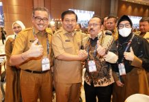Sekda Kota Batam menghadiri Rakornas Pemerintah Daerah dan Forum Kerukunan Umat Beragama tahun 2023 di Hotel Novotel Tangerang, Banten, Selasa (28/2/2023).