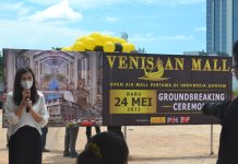 Groundbreaking Venisian Mall Batam, Rabu (24/05/2023).