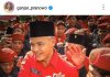 Foto Ganjar Pranowo disambut meriah saat di Palembang. Foto instagram ganjar pranowo