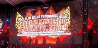 Halal Bihalal Paguyuban Punggowo ke-XI yang berlangsung di Alun-alun Engku Putri, Batam Center, Kota Batam, Minggu (28/05/2023).
