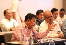 Kepala Badan Pengusahaan Batam (BP Batam), Muhammad Rudi menghadiri konsinyering Komisi VI DPR RI di Sasono Mulyo Ballroom, Hotel Le Meridien, Jakarta, Senin (29/5/2023).