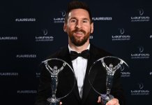 Lionel Messi meraih penghargaan Laureus Sportsman of the Year atau olahragawan pria terbaik di dunia 2023 yang digelar pada acara Laureus World Sports Awards di Paris, Senin (8/5/2023) malam 