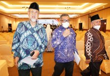 Sekretaris Daerah Kota Batam, Jefridin, M. Pd, menghadiri Pengukuhan Komite Daerah Ekonomi Dan Keuangan Syariah Provinsi Kepulauan Riau di Ballroom Suria Hotel Nirwana Resort, Kamis (08/06/2023).