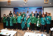 Pelantikan Persatuan Dokter Spesialis Kedokteran Jiwa Indonesia (PDSKJI) Cabang Kepulauan Riau 2022-2025, Sabtu (15/7/2023) di Santika Hotel Batam Center.