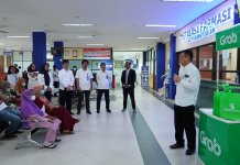 RSBP Batam meluncurkan program baru "Yuk Kirim Obat Pake GrabExpress", pada Kamis siang (31/8/2023).